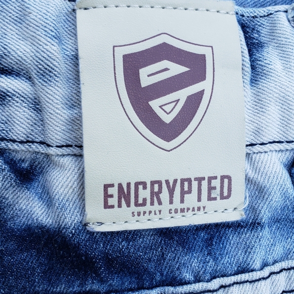 Encrypted Supply Company bleached distressed short - Picture 7 of 10